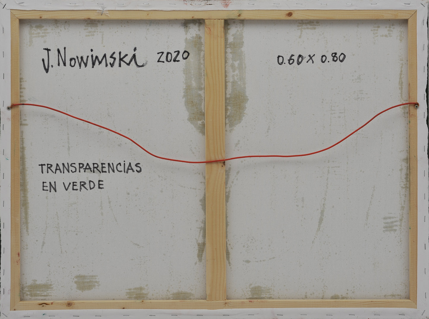TRANSPARENCIAS EN VERDE. Jaime Nowinski, Uruguay. Año 2020, 60x80cm