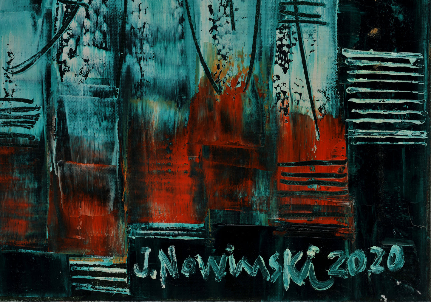 TRANSPARENCIAS EN VERDE. Jaime Nowinski, Uruguay. Año 2020, 60x80cm