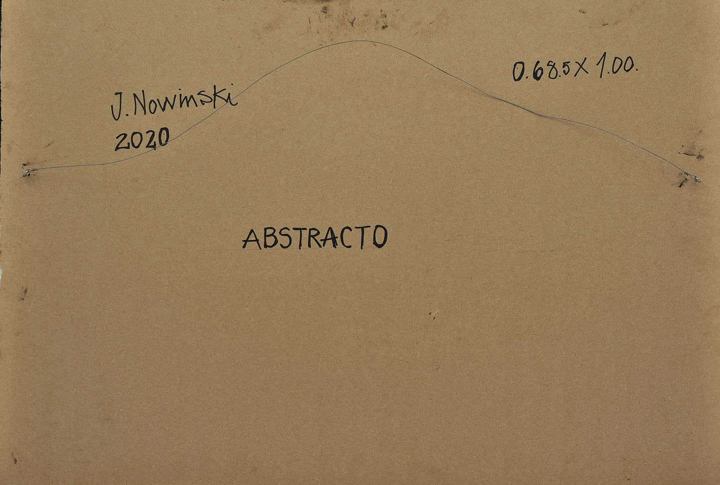 ABSTRACTO. Jaime Nowinski, Uruguay. Año 2020, 68.5x100cm