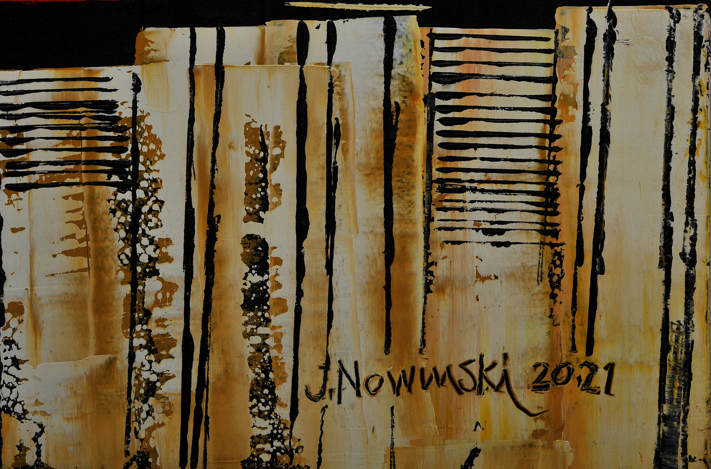 ESTRUCTURA ABSTRACTA 5. Jaime Nowinski, Uruguay. Año 2021, 68x100cm