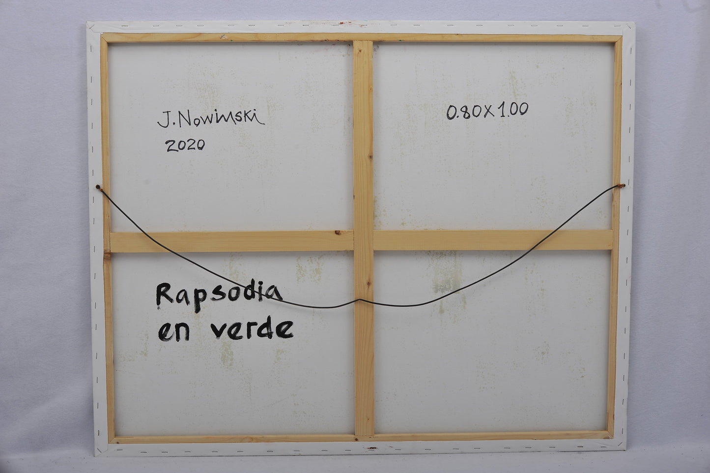 RAPSODIA EN VERDE. Jaime Nowinski, Uruguay. Año 2020, 80x100cm