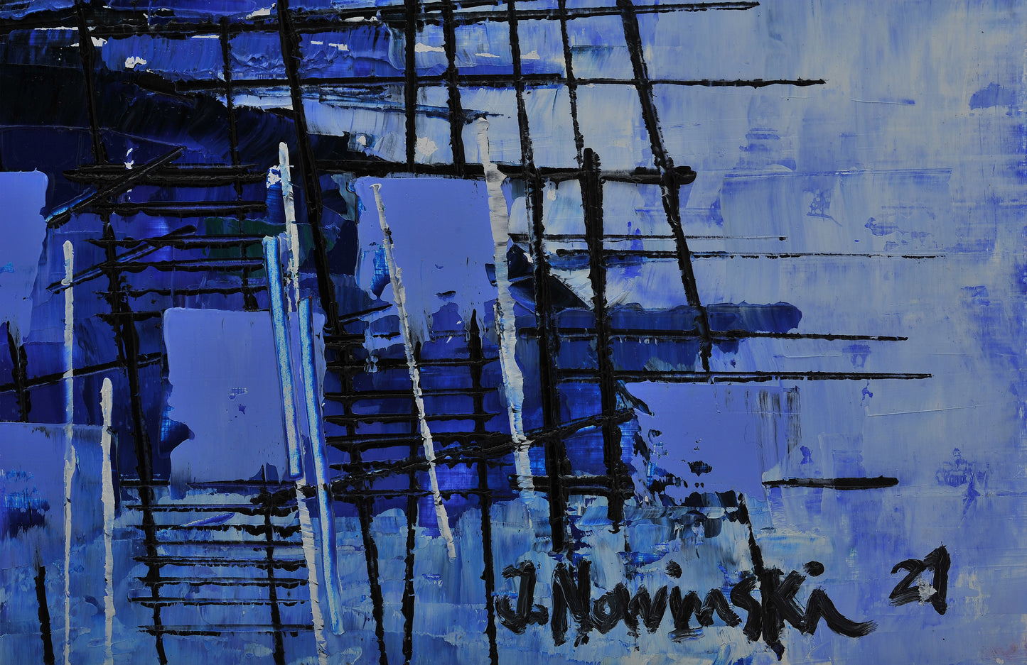 BARCAS. Jaime Nowinski, Uruguay. Año 2021, 60x68cm