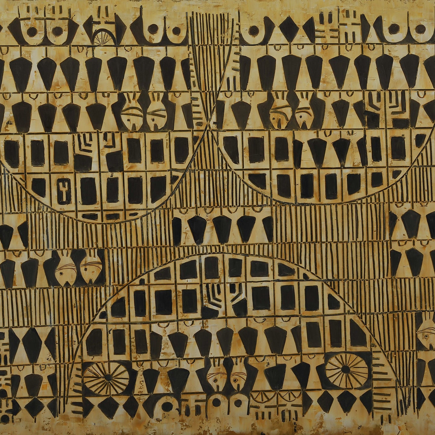 CONSTRUCCIÓN ABSTRACTA 4. Jaime Nowinski, Uruguay. Año 2021, 68x100cm