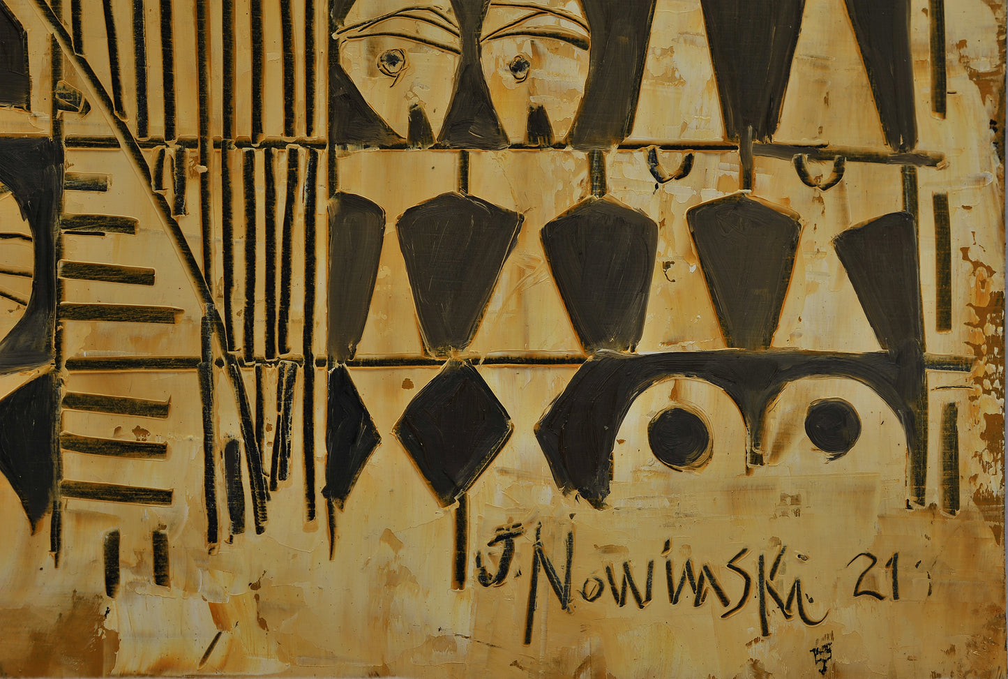 CONSTRUCCIÓN ABSTRACTA 4. Jaime Nowinski, Uruguay. Año 2021, 68x100cm