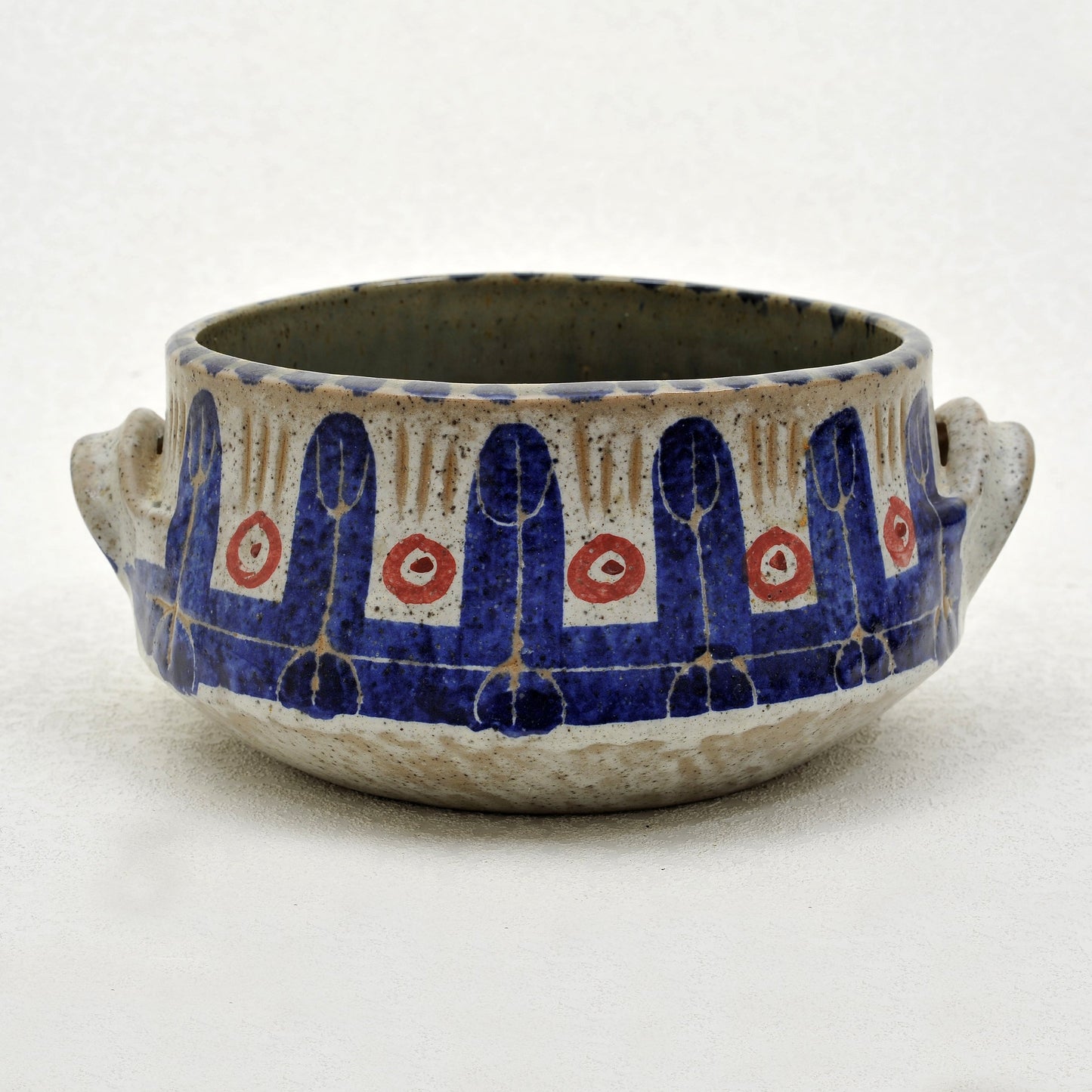 CENTRO DE MESA. Cerámica. Jaime Nowinski, Uruguay. Año 2000, 24x14cm