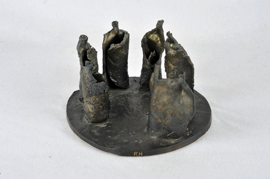 EL CIRULO. Escultura en gres. Ricardo Nowinski, Uruguay. Año 2005, 27x15 cm