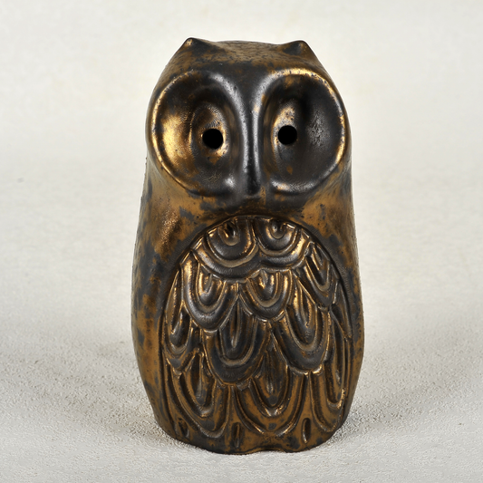 Buho en cerámica. 22x10x10 cm. Jaime Nowinski 1934 - 2022, Uruguay.