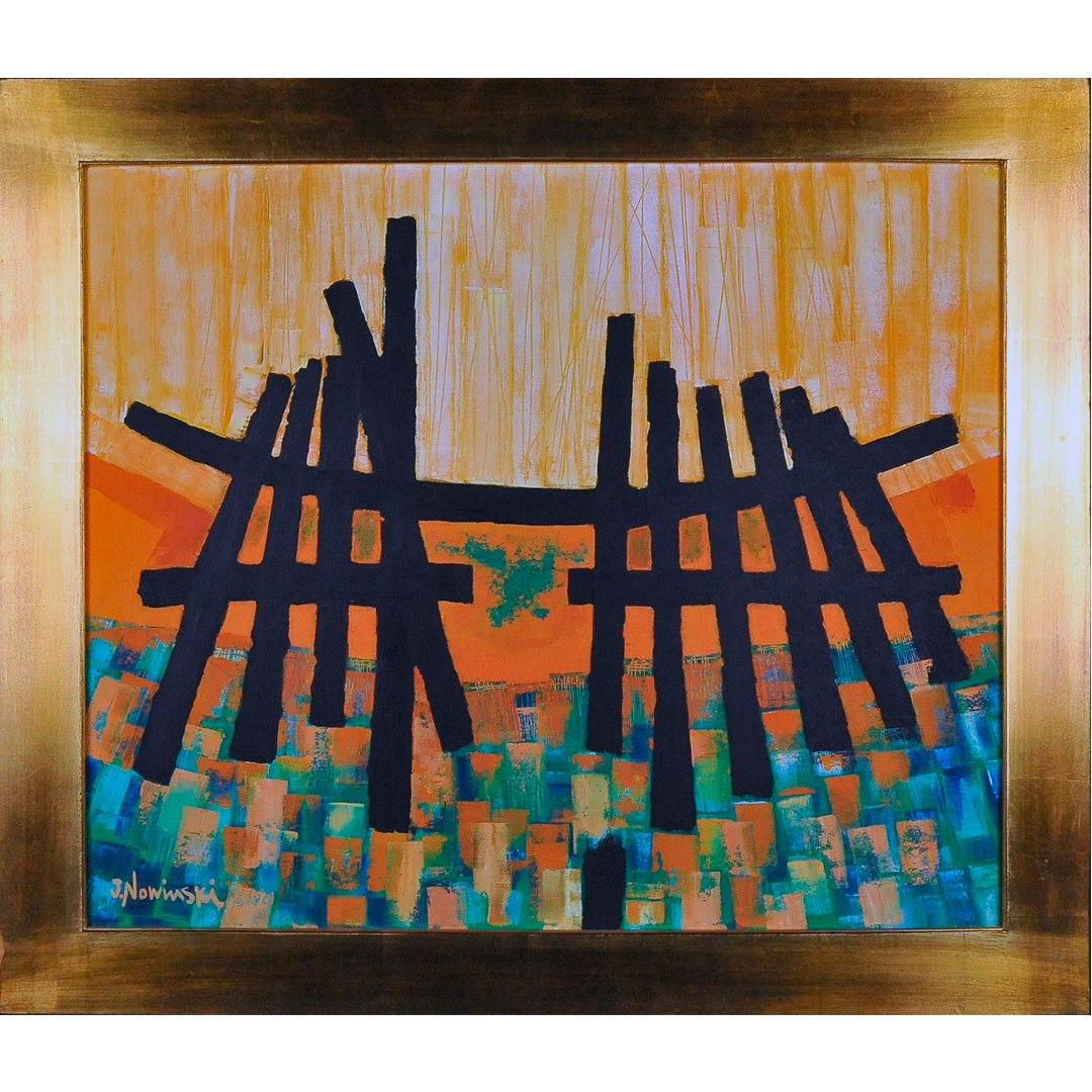 ESTRUCTURA ABIERTA 2. Jaime Nowinski, Uruguay. Año 2006, 80x96cm