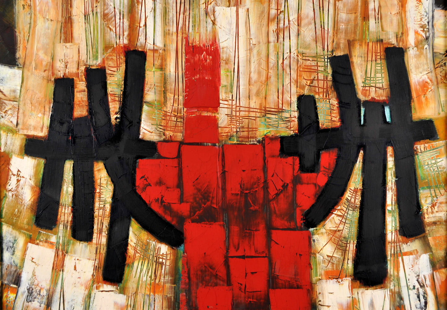 SENTIMIENTO ROJO. Jaime Nowinski, Uruguay. Año 2006, 65x76cm