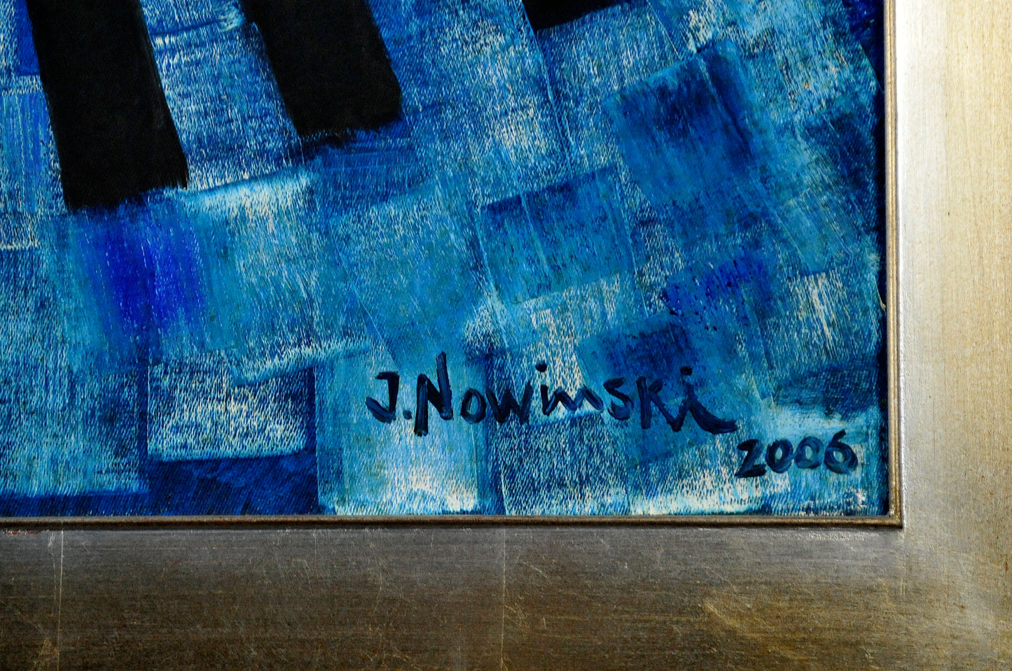 EXPANSIÓN EN AZUL. Jaime Nowinski, Uruguay. Año 2006, 65x75cm