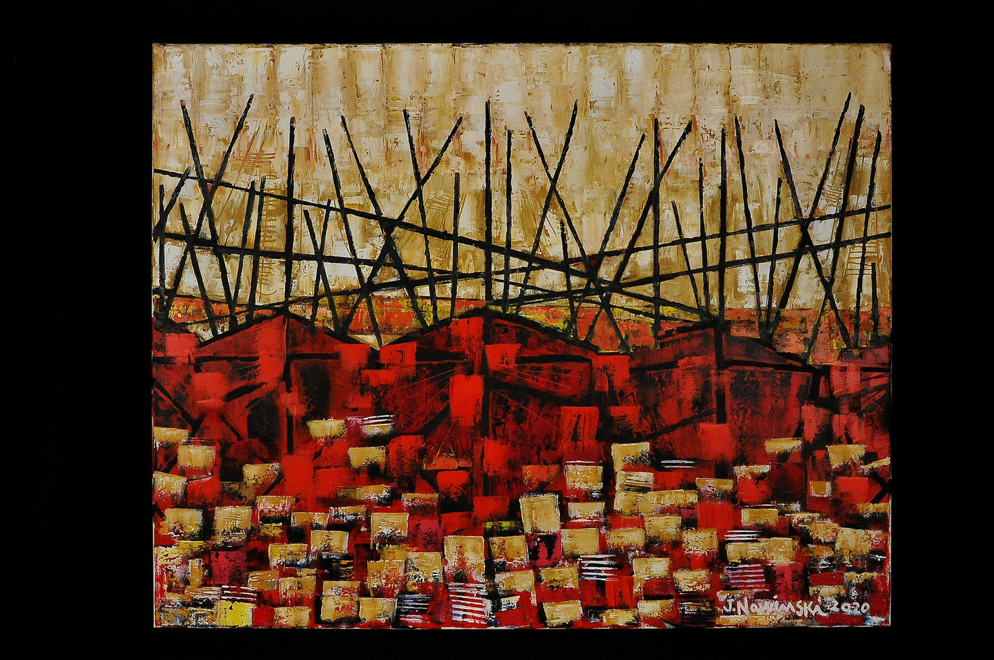 BARCAS IMAGINARIAS. Jaime Nowinski, Uruguay. Año 2020, 80x100cm