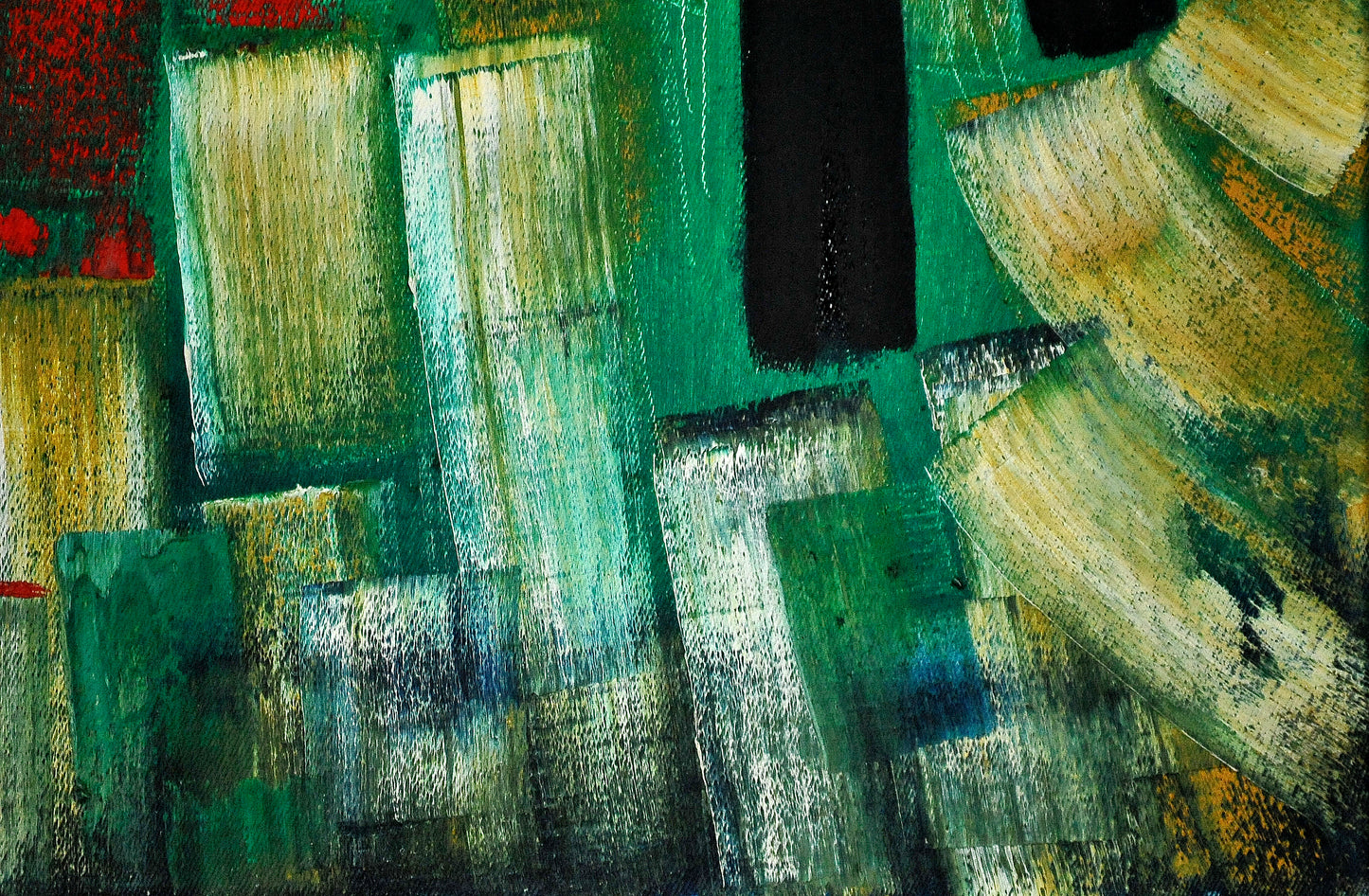 ROJO EN VERDE. Jaime Nowinski, Uruguay. Año 2006, 65x75cm