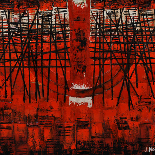 JUEGO DE ROJOS. Jaime Nowinski, Uruguay. Año 2020, 60x80cm