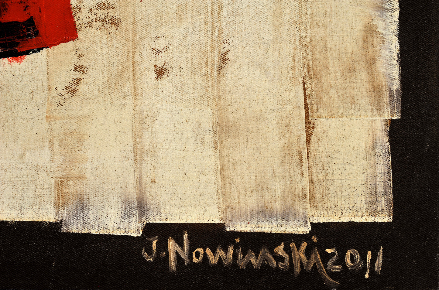 GRAFISMO CON TEXTURA. Jaime Nowinski, Uruguay. Año 2011, 75x65cm