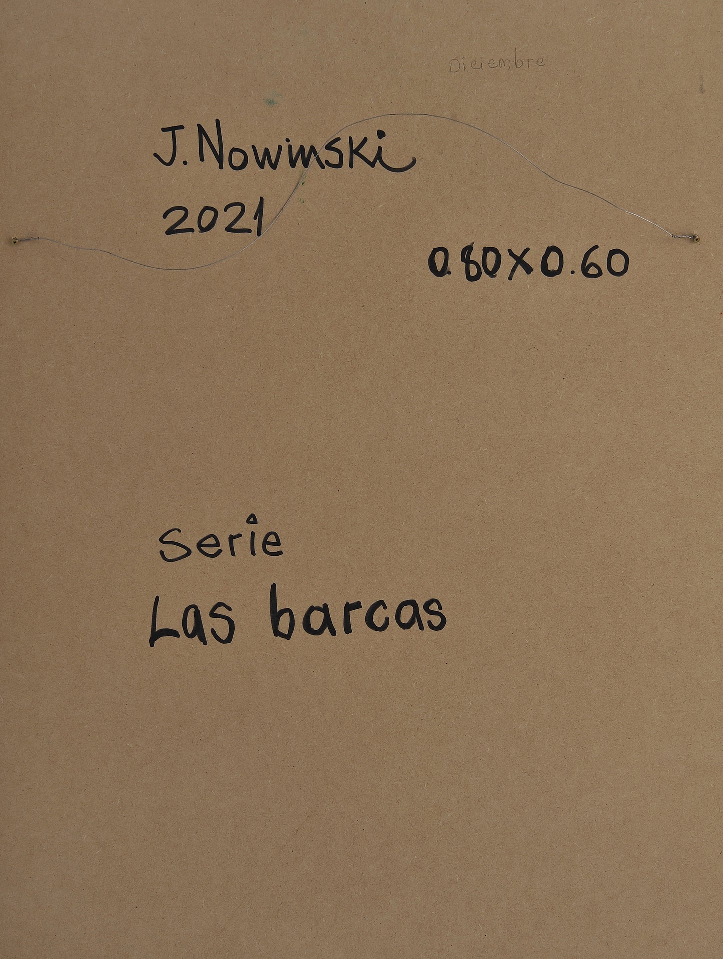 LAS BARCAS. Jaime Nowinski, Uruguay. Año 2021, 80x60cm