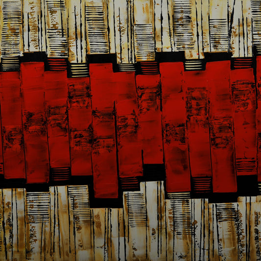 ESTRUCTURA ABSTRACTA 5. Jaime Nowinski, Uruguay. Año 2021, 68x100cm