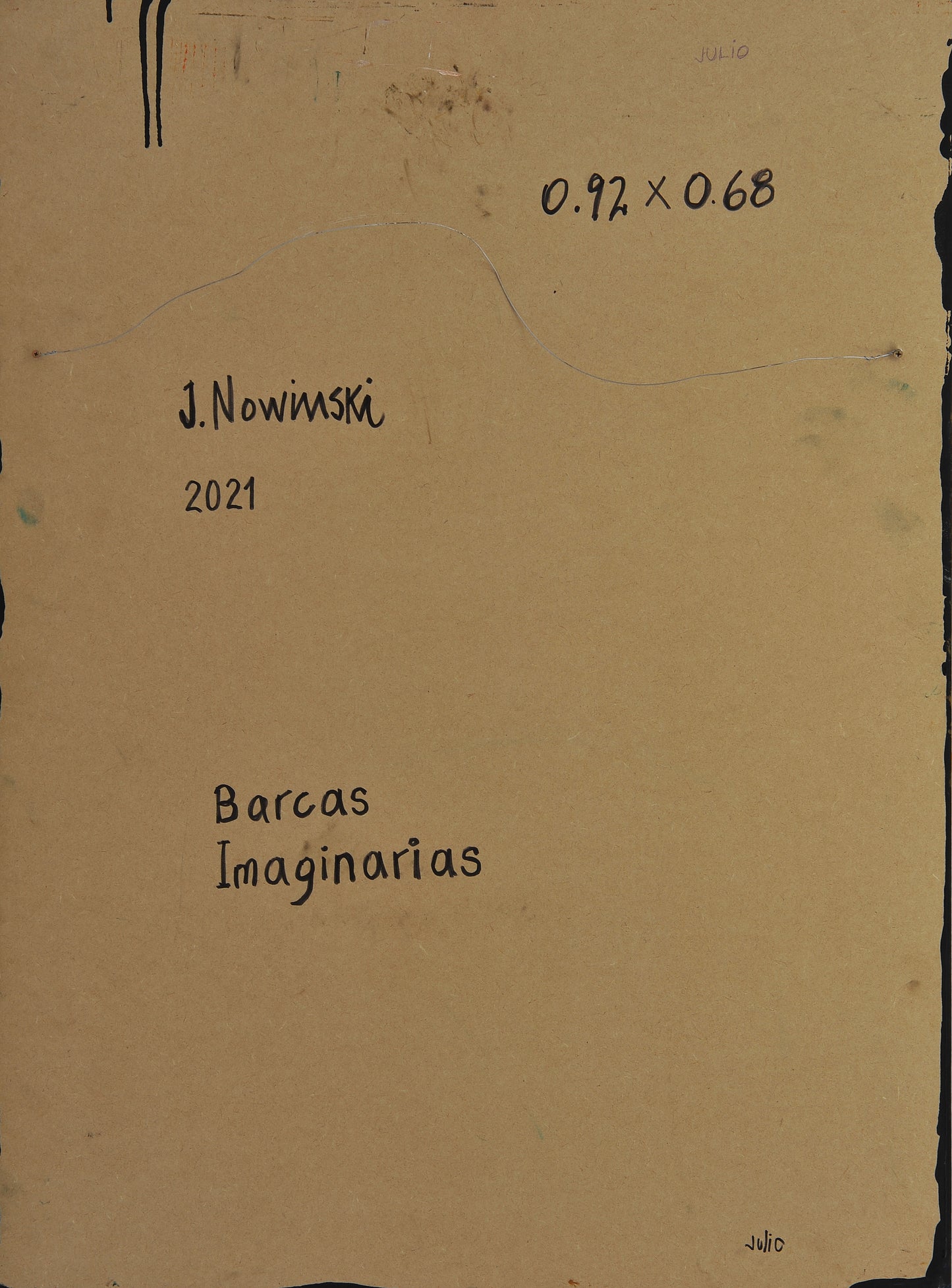 BARCAS IMAGINARIAS. Jaime Nowinski, Uruguay. Año 2021, 92x68cm