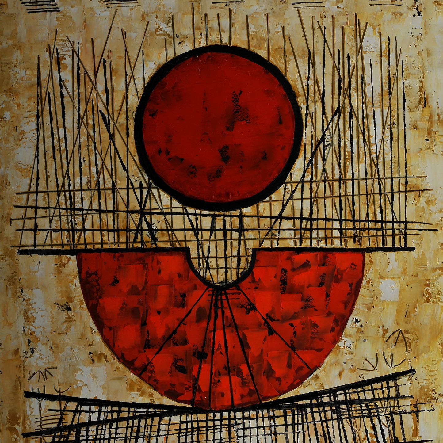 ABSTRACTO. Jaime Nowinski, Uruguay. Año 2021, 92x68cm