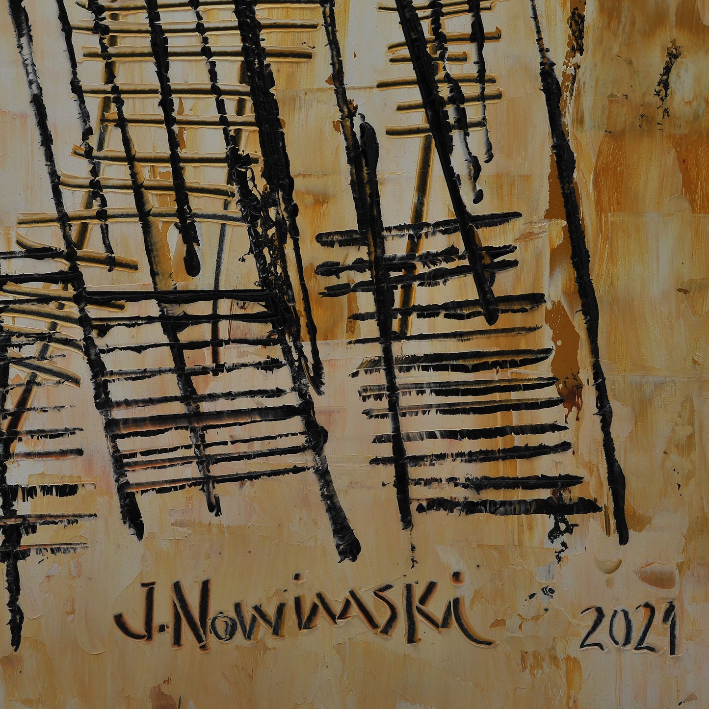 ABSTRACTO. Jaime Nowinski, Uruguay. Año 2021, 92x68cm