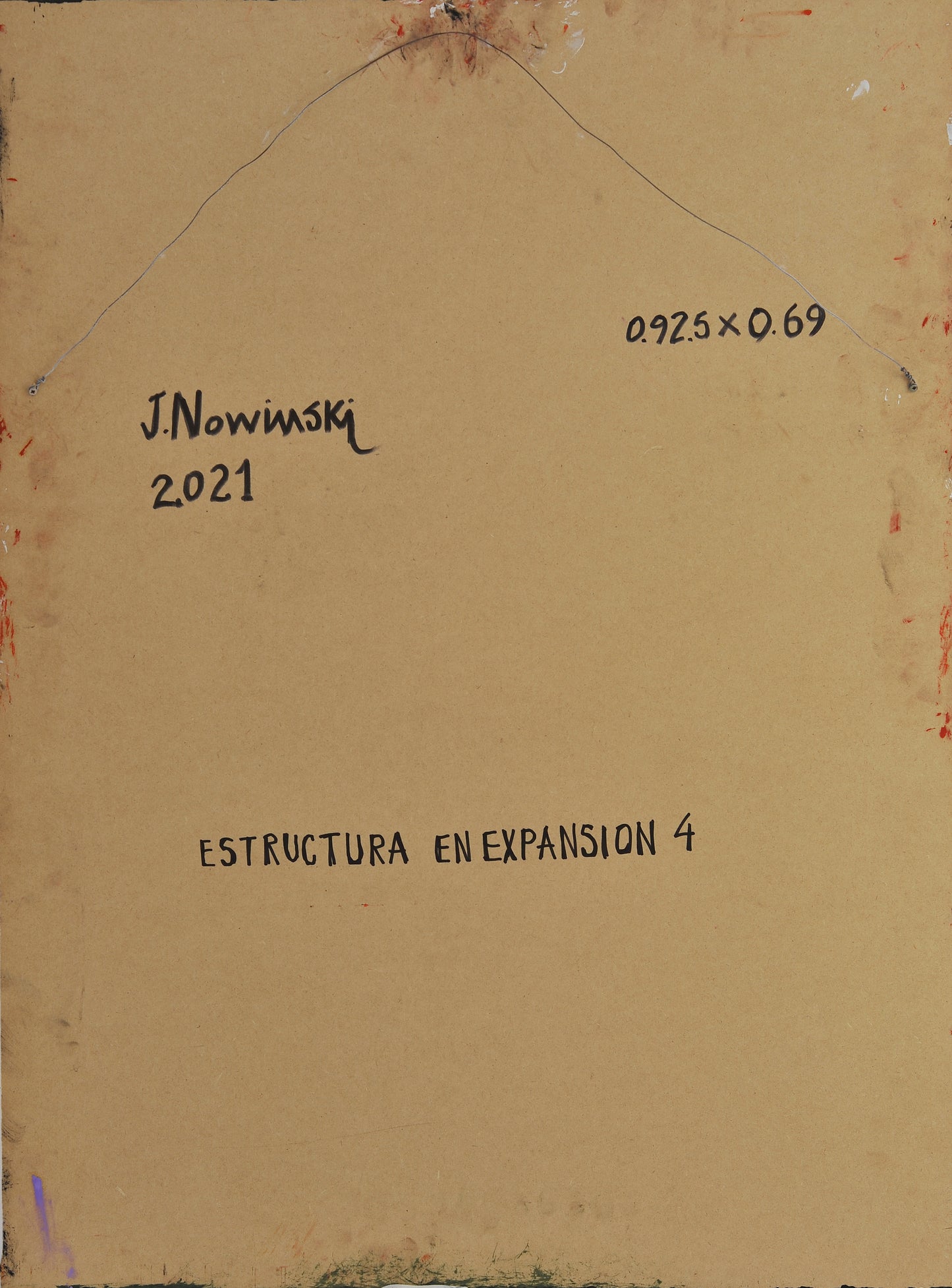 ESTRUCTURA EN EXPANSIÓN 4. Jaime Nowinski, Uruguay. Año 2021, 92.5x69cm