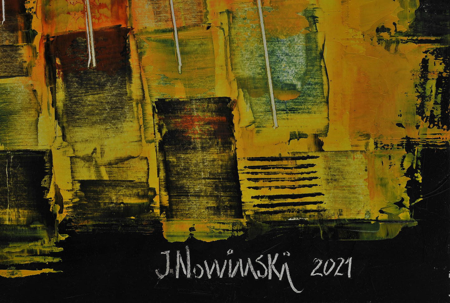 CONCIERTO DORADO. Jaime Nowinski, Uruguay. Año 2021, 69x85cm