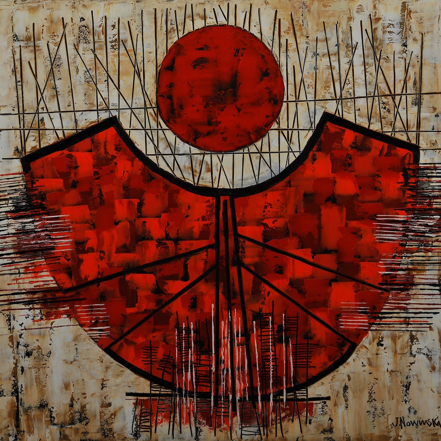 NAVE IMAGINARIA. Jaime Nowinski, Uruguay. Año 2021, 68x84cm