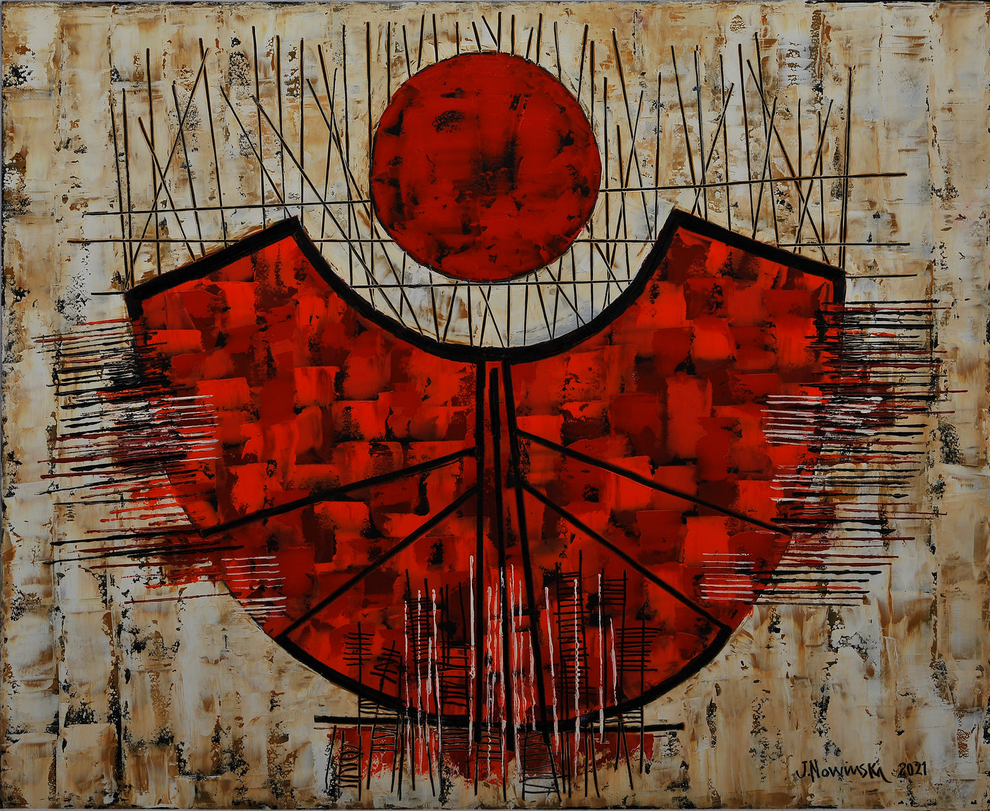 NAVE IMAGINARIA. Jaime Nowinski, Uruguay. Año 2021, 68x84cm