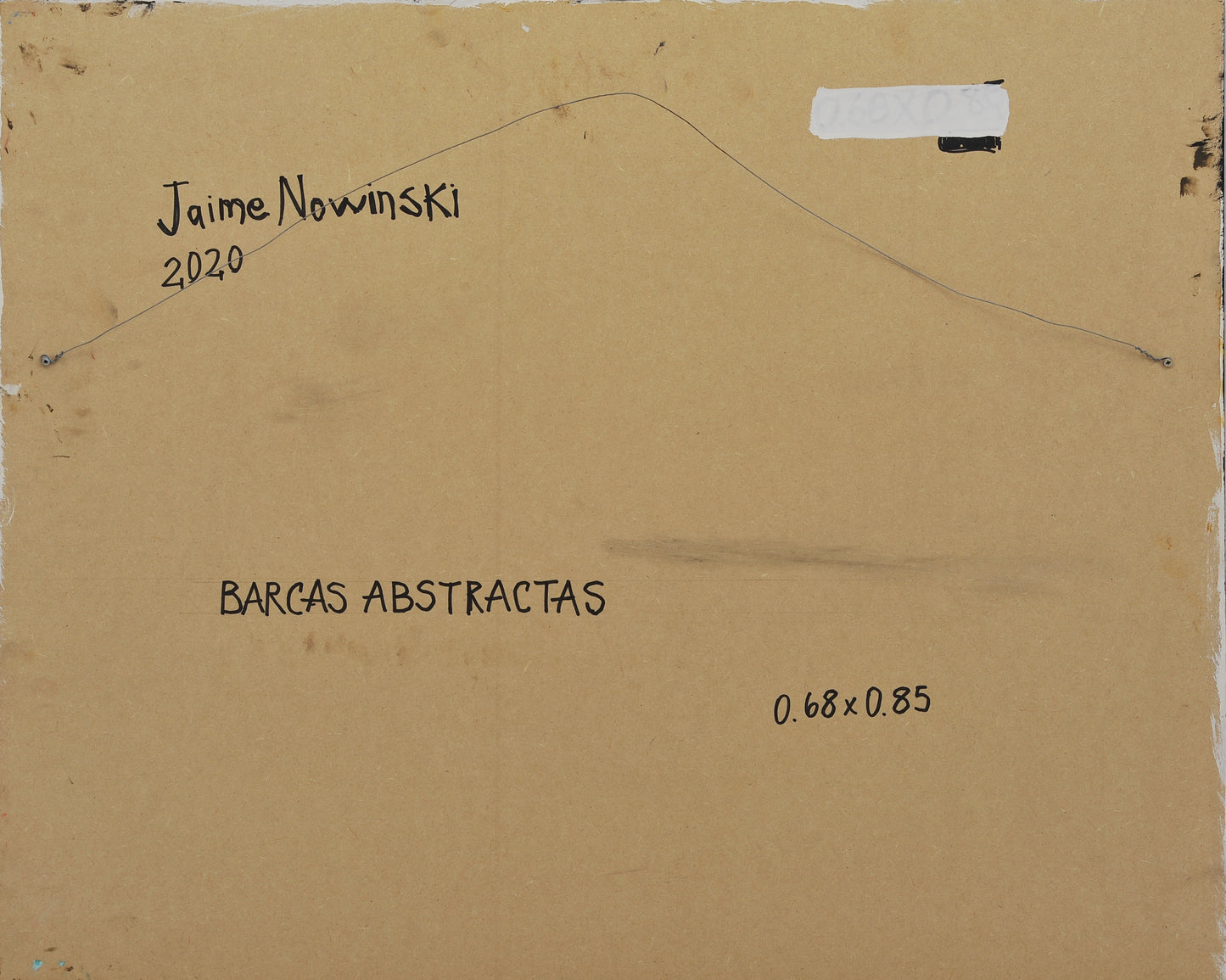 BARCAS ABSTRACTAS. Jaime Nowinski, Uruguay. Año 2020, 68x85cm