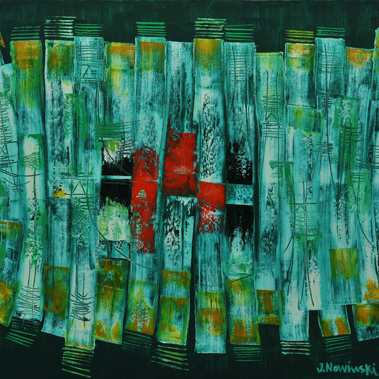 RAPSODIA EN VERDE. Jaime Nowinski, Uruguay. Año 2020, 80x100cm