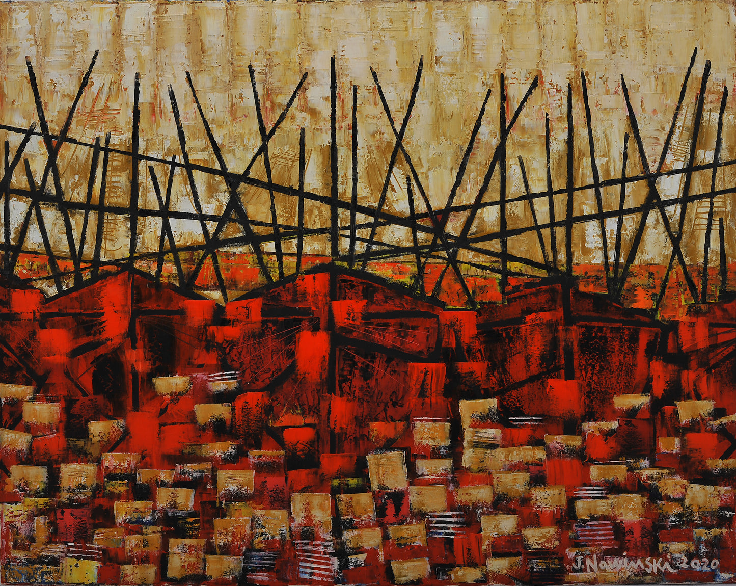 BARCAS IMAGINARIAS. Jaime Nowinski, Uruguay. Año 2020, 80x100cm