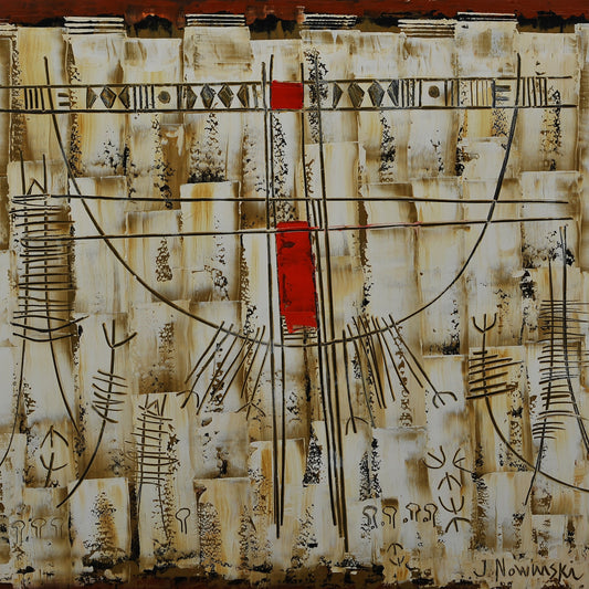 SIGNOS Y TRANSPARENCIA. Jaime Nowinski, Uruguay. Año 2021, 60x68cm