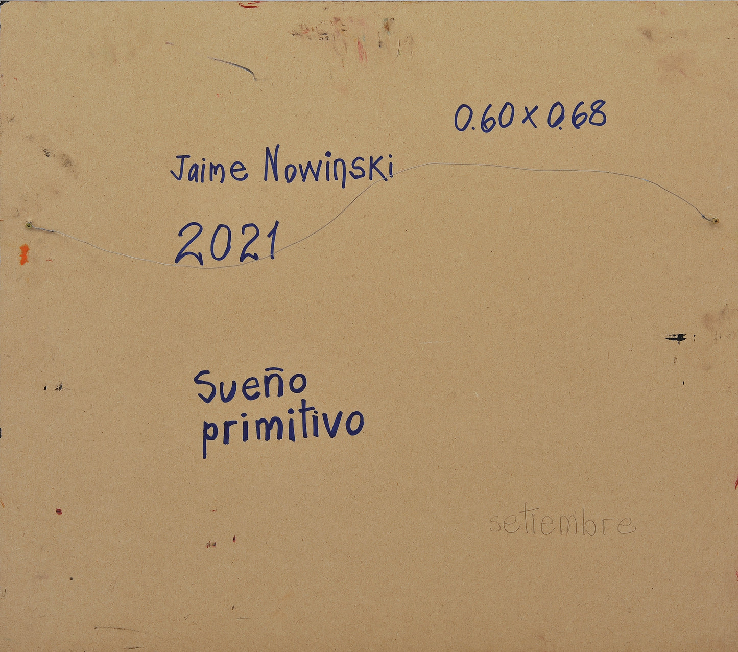 SUEÑO PRIMITIVO. Jaime Nowinski, Uruguay. Año 2021, 60x68cm