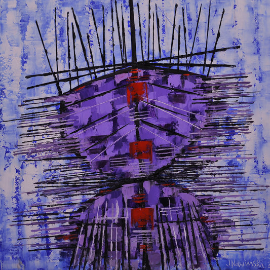 BARCAS IMAGINARIA 7. Jaime Nowinski, Uruguay. Año 2021, 60x68cm