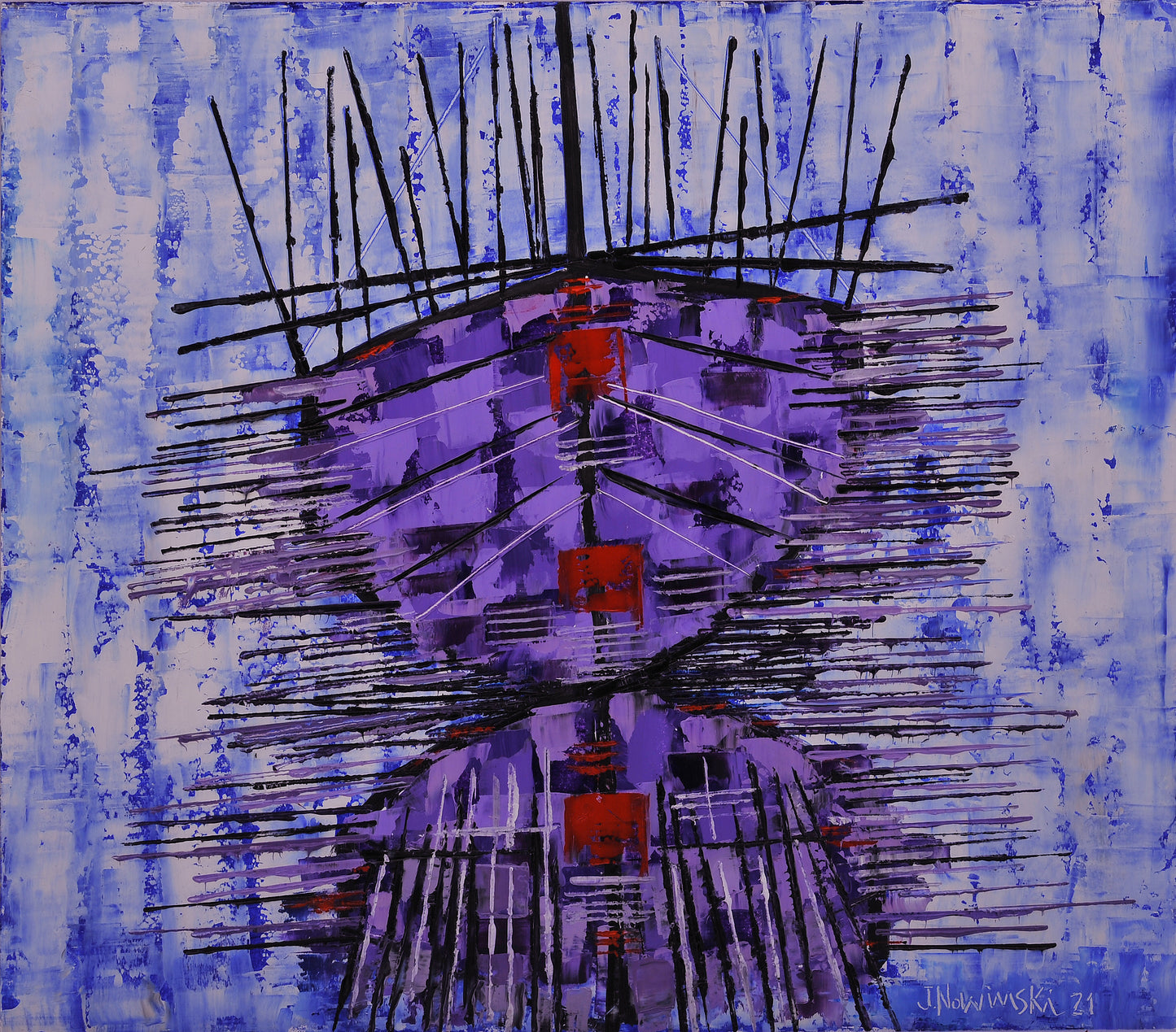 BARCAS IMAGINARIA 7. Jaime Nowinski, Uruguay. Año 2021, 60x68cm