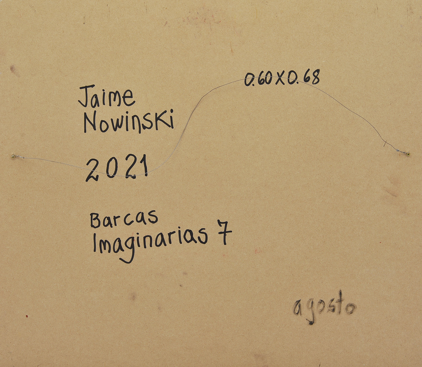 BARCAS IMAGINARIA 7. Jaime Nowinski, Uruguay. Año 2021, 60x68cm