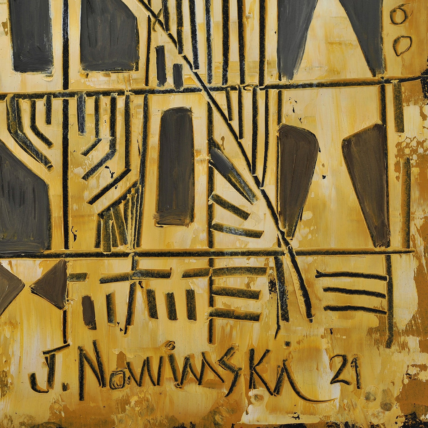 CONSTRUCCIÓN ABSTRACTA RECUERDOS. Jaime Nowinski, Año 2021, 60x68cm