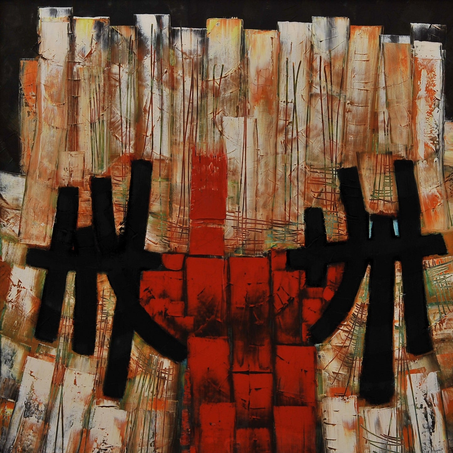 SENTIMIENTO ROJO. Jaime Nowinski, Uruguay. Año 2006, 65x76cm