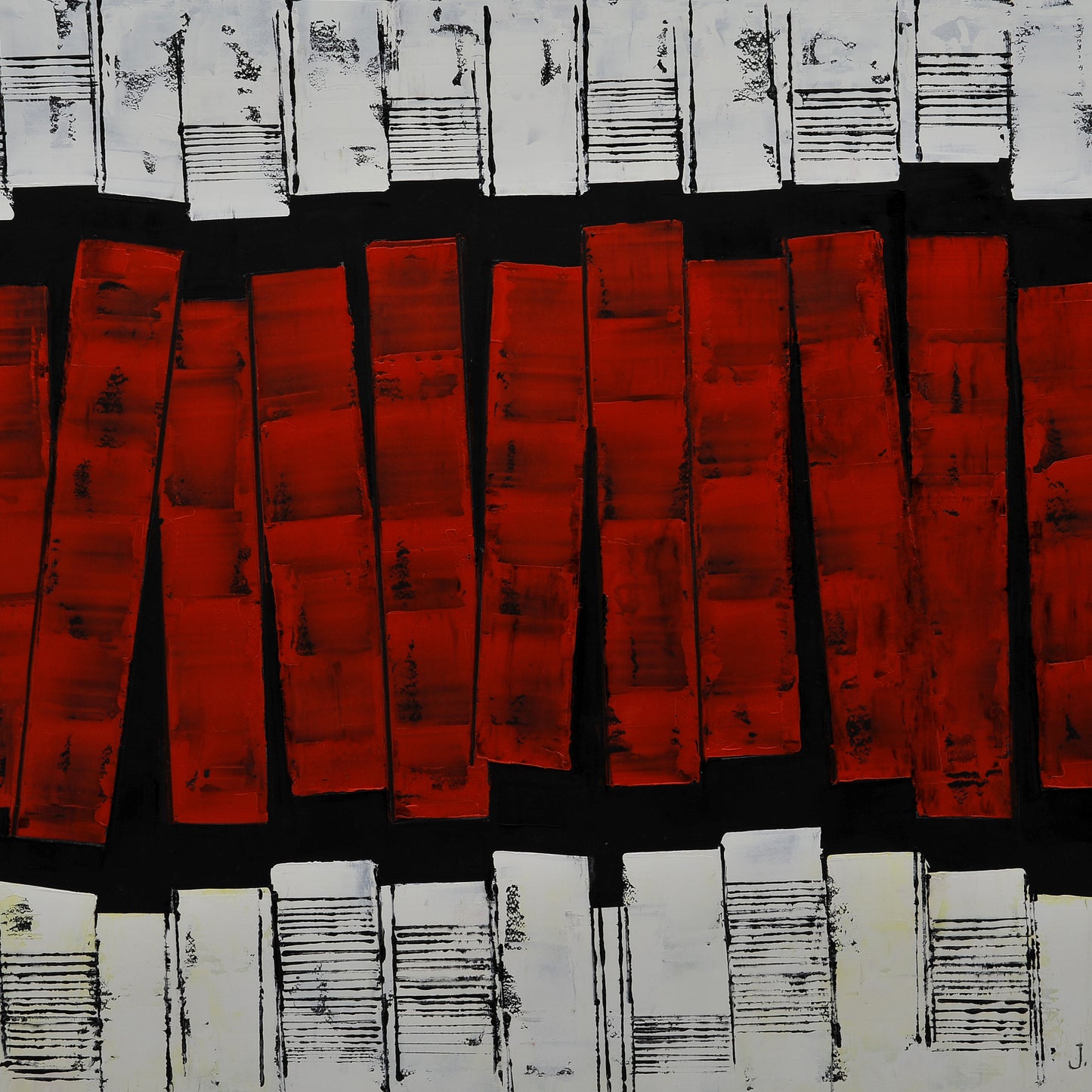 TRAZOS ABSTRACTOS. Jaime Nowinski, Uruguay. Año 2022, 68x92cm