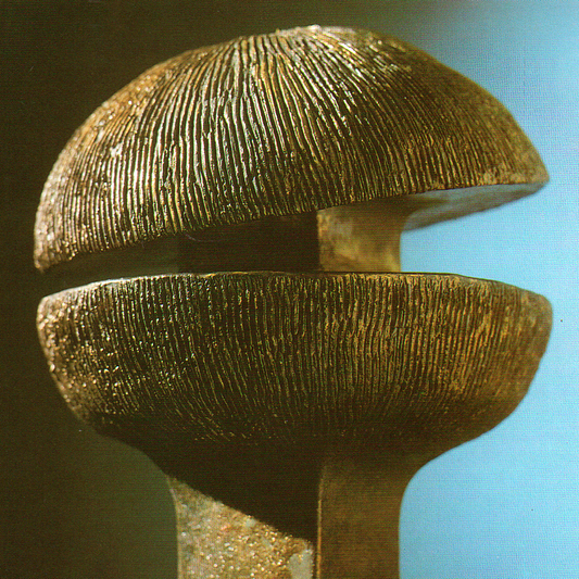 MUNDOS SEPARADOS. Escultura en gres. Jaime Nowinski, Uruguay. Año 1995, 54x36cm